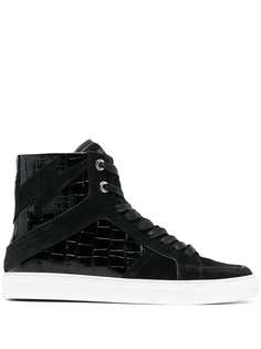 Zadig&Voltaire высокие кеды ZV1747 с тиснением под крокодила