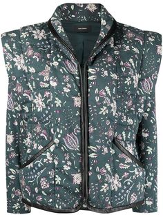 Isabel Marant пуховик Anissaya с цветочным принтом