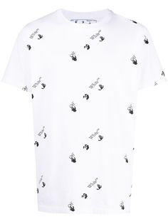 Off-White футболка с короткими рукавами и логотипом