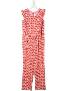 Stella McCartney Kids комбинезон с оборками и принтом