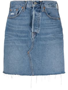 Levis джинсовая юбка прямого кроя с завышенной талией