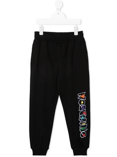 Moschino Kids спортивные брюки с вышитым логотипом