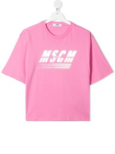 MSGM Kids футболка с логотипом