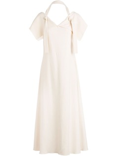 Rosetta Getty платье макси с V-образным вырезом
