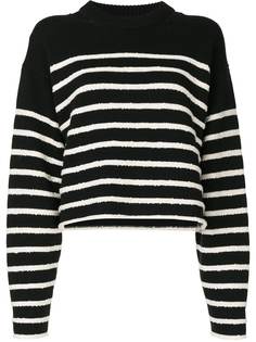 Proenza Schouler White Label джемпер в горизонтальную полоску с круглым вырезом