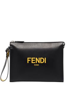 Fendi клатч с логотипом