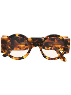 Tom Ford Eyewear очки в круглой оправе черепаховой расцветки