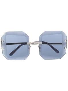 Marni Eyewear солнцезащитные очки в квадратной оправе