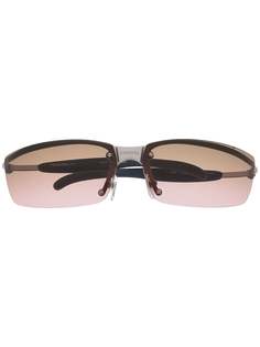 Chanel Pre-Owned солнцезащитные очки CVM19 в безободковой опарве