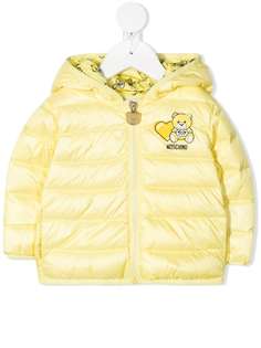 Moschino Kids пуховик с капюшоном