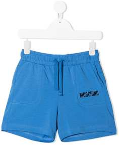 Moschino Kids шорты из джерси с логотипом