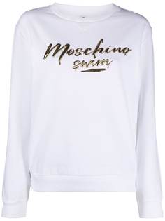 Moschino футболка с длинными рукавами и логотипом