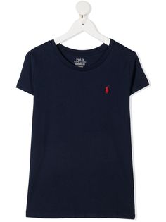 Ralph Lauren Kids футболка с вышивкой Polo Pony