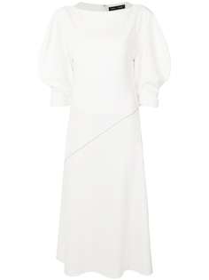 Proenza Schouler платье миди с контрастной строчкой