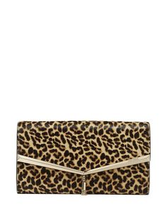 Jimmy Choo клатч Elish с леопардовым принтом