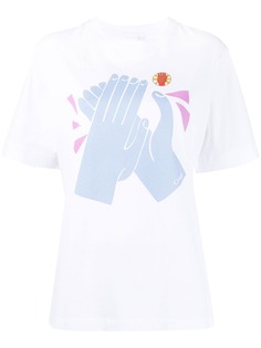 Chloé футболка с графичным принтом Chloe