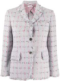 Thom Browne твидовый пиджак в клетку Windowpane