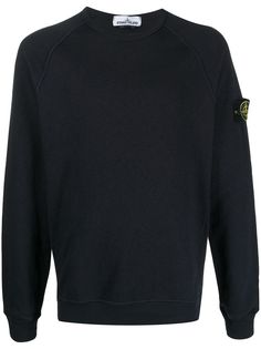 Stone Island толстовка с нашивкой-логотипом