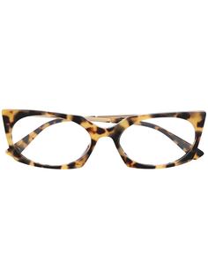 Moschino Eyewear очки в оправе кошачий глаз черепаховой расцветки