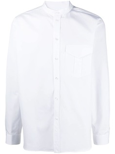 Jil Sander поплиновая рубашка с воротником-стойкой