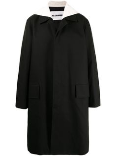 Jil Sander пальто миди с аппликацией