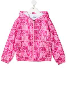 Moschino Kids бомбер с монограммой