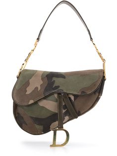 Christian Dior сумка Saddle pre-owned с камуфляжным принтом