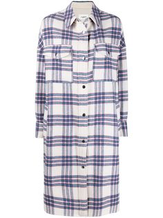 Isabel Marant Étoile пальто оверсайз в клетку