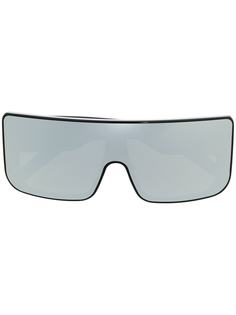 Rick Owens массивные солнцезащитные очки с зеркальными линзами