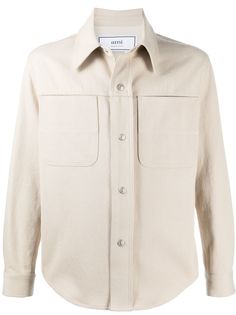 AMI Paris однотонная куртка-рубашка