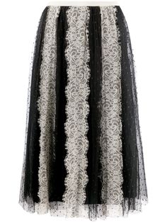 RED Valentino юбка с кружевом