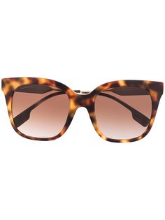 Burberry Eyewear солнцезащитные очки в оправе бабочка черепаховой расцветки