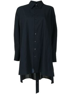 Yohji Yamamoto рубашка с асимметричным подолом