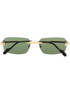 Cartier Eyewear солнцезащитные очки в квадратной оправе