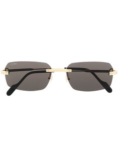 Cartier Eyewear солнцезащитные очки в квадратной оправе