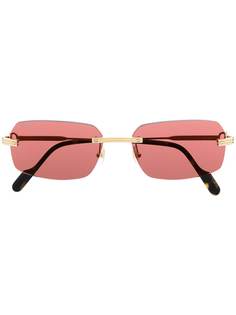 Cartier Eyewear солнцезащитные очки с квадратными линзами