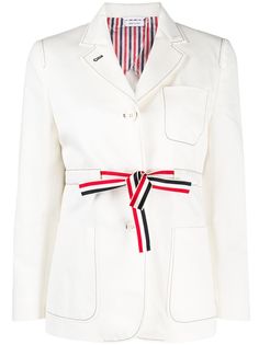 Thom Browne жакет 2ply Fresco с завязками