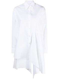 MM6 Maison Margiela драпированная рубашка