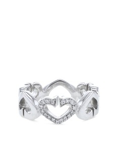 Cartier кольцо Coeur et Symbole 2010-го года из белого золота с бриллиантом