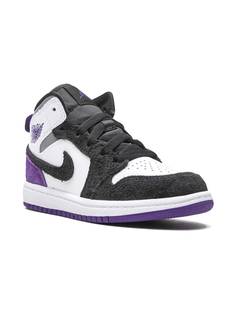Jordan Kids кроссовки Air Jordan 1 Mid SE Purple Suede