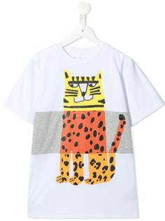 Stella McCartney Kids футболка с принтом Tiger