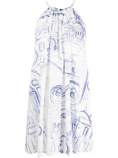 Erika Cavallini платье мини с вырезом халтер