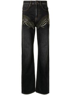 Y/Project прямые джинсы с кристаллами