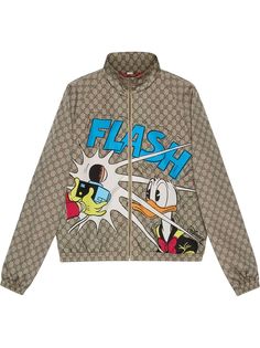 Gucci куртка с узором GG Supreme из коллаборации с Disney