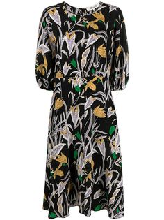 DVF Diane von Furstenberg платье с цветочным принтом