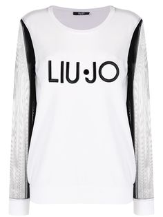 LIU JO джемпер с прозрачными рукавами