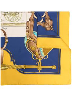 Hermès платок pre-owned с принтом Hermes