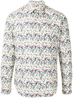 PAUL SMITH рубашка с цветочным принтом