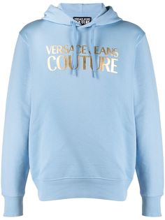 Versace Jeans Couture худи с кулиской и логотипом