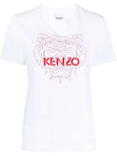 Kenzo футболка с вышивкой Tiger